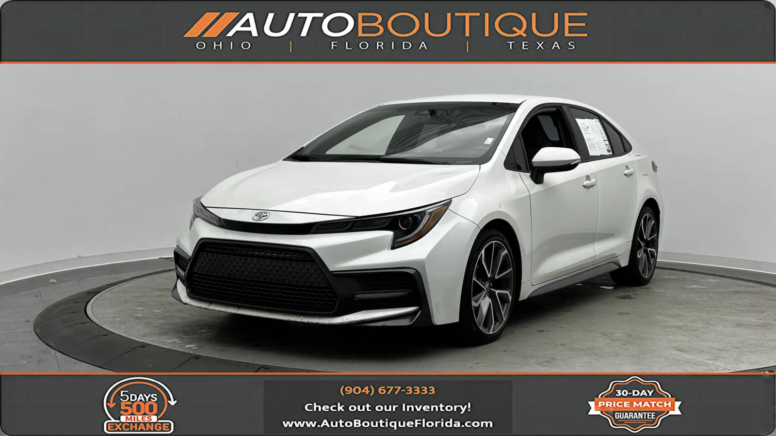 White 2021 Toyota Corolla SE for sale in Jacksonville, FL