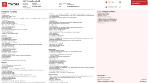 Photos of 2024 Toyota Corolla LE for sale in Jacksonville, FL at Auto Boutique Florida