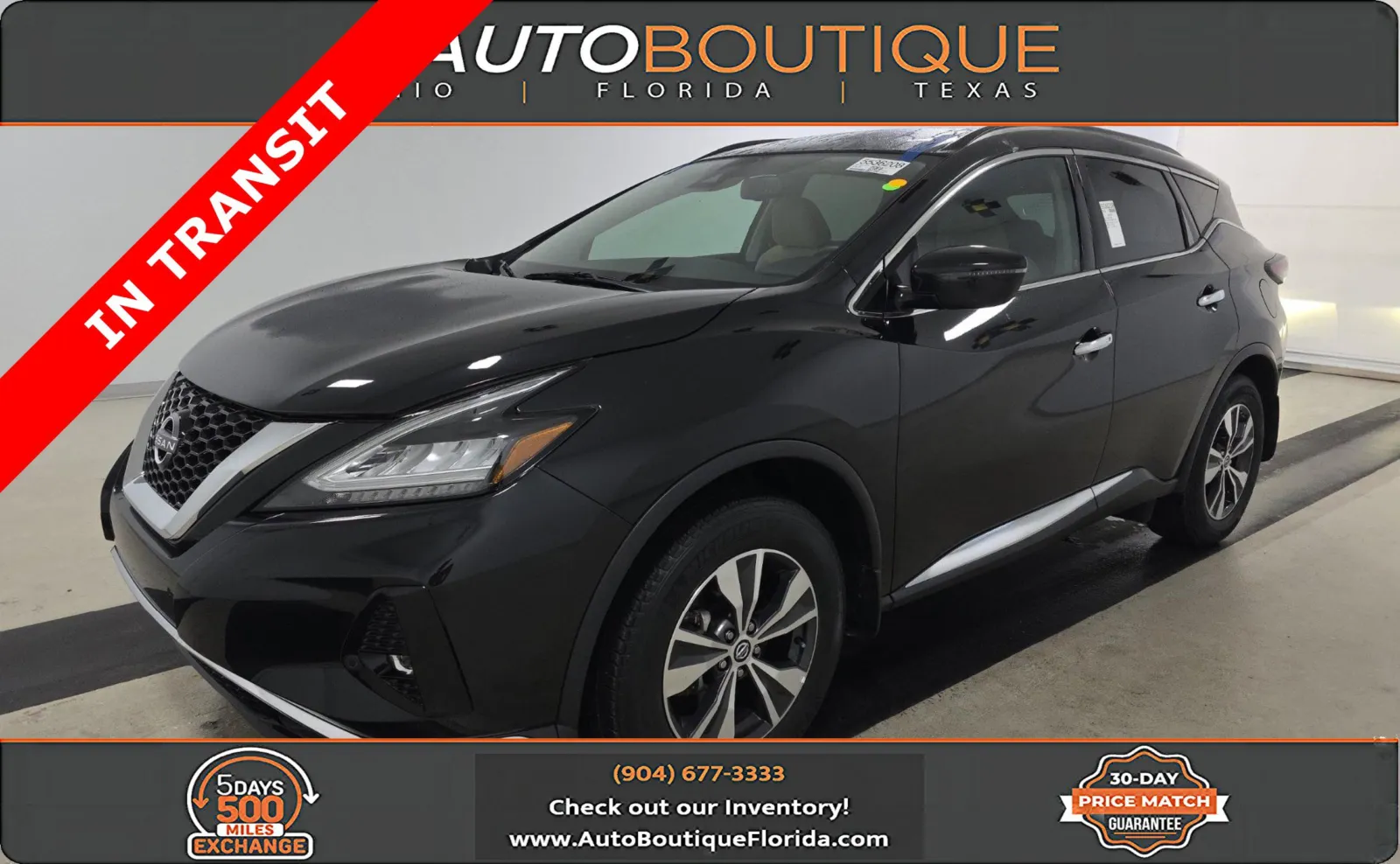 Black 2021 Nissan Murano SV for sale in Jacksonville, FL