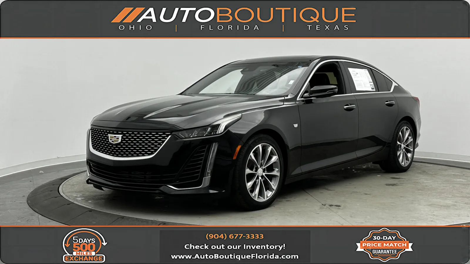 Black 2020 Cadillac CT5 Premium Luxury for sale in Jacksonville, FL
