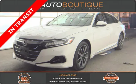 White 2021 Honda Accord Sedan EX-L for sale in Jacksonville, FL