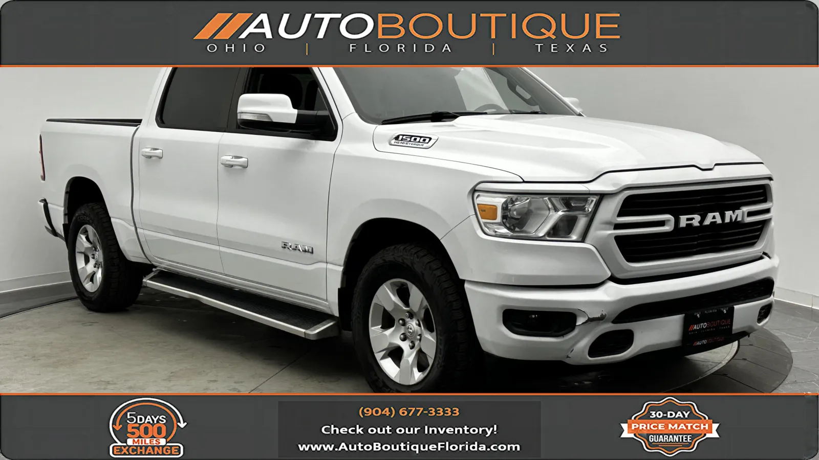 White 2021 Ram 1500 Big Horn for sale in Jacksonville, FL