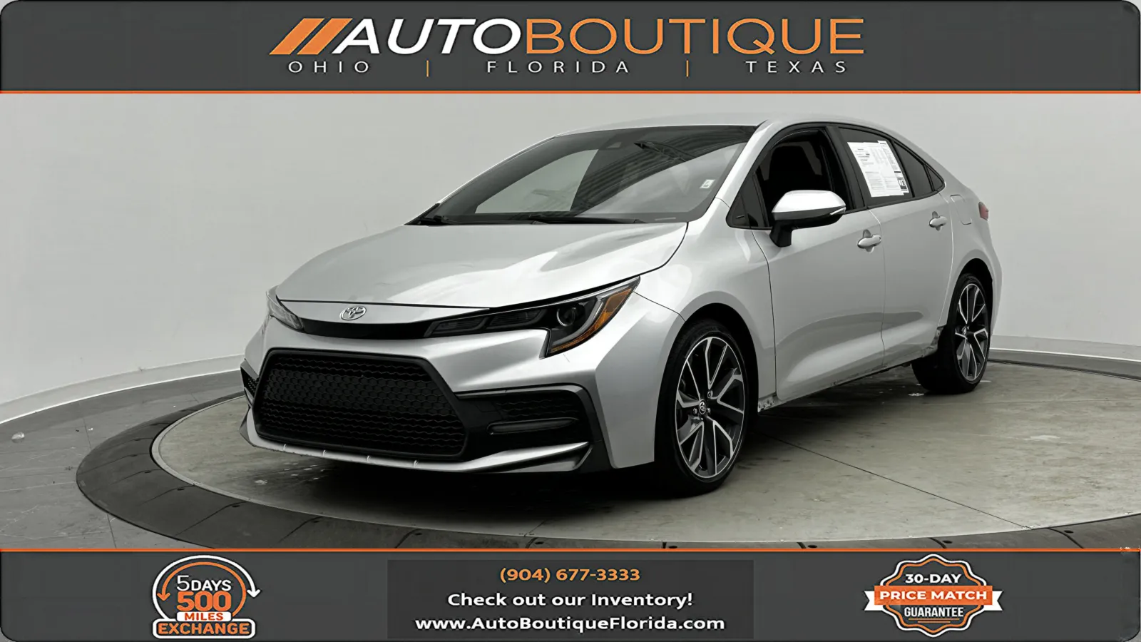 Silver 2022 Toyota Corolla SE for sale in Jacksonville, FL