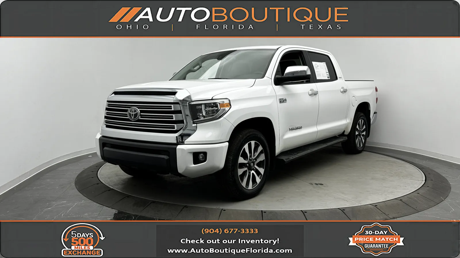 White 2020 Toyota Tundra Limited for sale in Jacksonville, FL