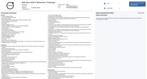 Photos of 2022 Volvo XC90 Momentum for sale in Jacksonville, FL at Auto Boutique Florida