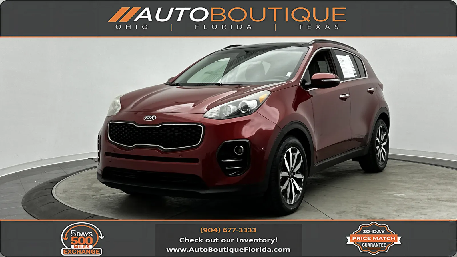 Red 2018 Kia Sportage EX for sale in Jacksonville, FL