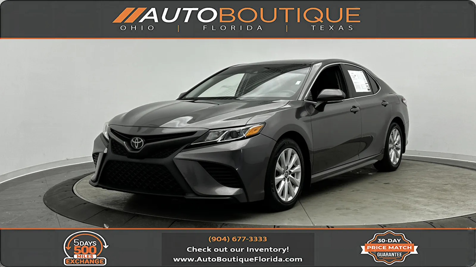 Gray 2020 Toyota Camry SE for sale in Jacksonville, FL