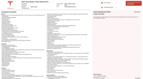 Photos of 2023 Tesla Model 3 for sale in Jacksonville, FL at Auto Boutique Florida