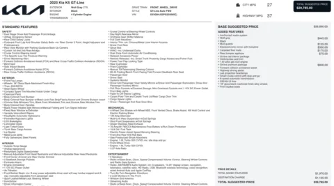 Photos of 2023 Kia K5 GT-Line for sale in Jacksonville, FL at Auto Boutique Florida