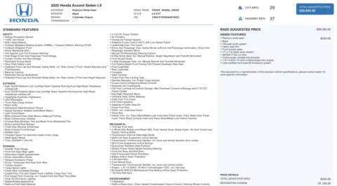 More photos of 2025 Honda Accord Sedan LX at Auto Boutique Florida, FL