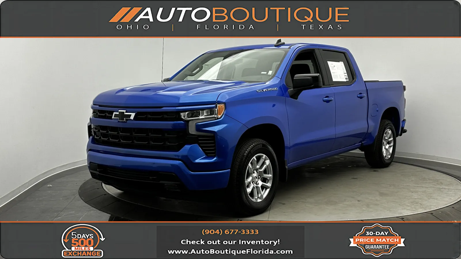 Blue 2026 Chevrolet Silverado 1500 RST for sale in Jacksonville, FL