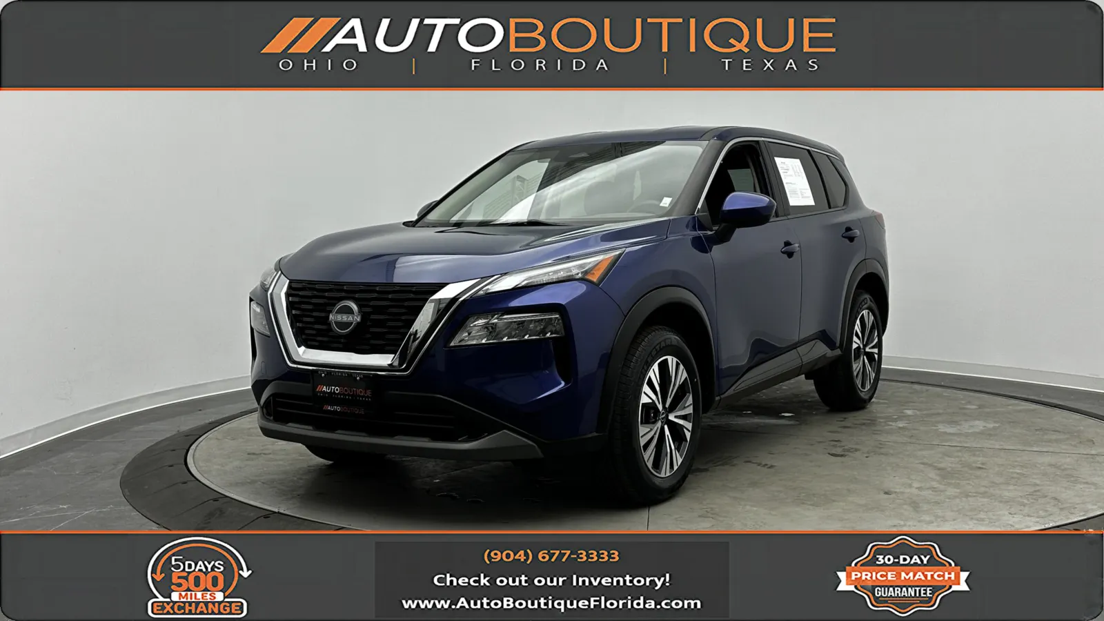 Blue 2023 Nissan Rogue SV for sale in Jacksonville, FL