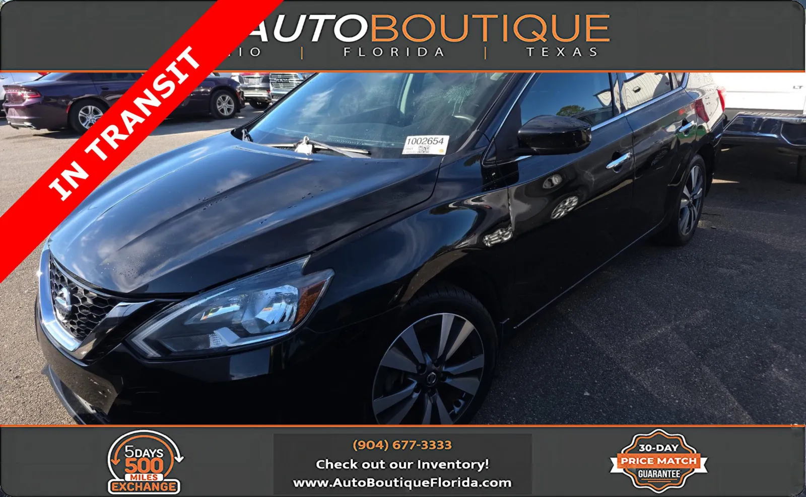 Black 2019 Nissan Sentra SV for sale in Jacksonville, FL