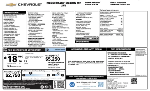 More photos of 2026 Chevrolet Silverado 1500 RST at Auto Boutique Florida, FL