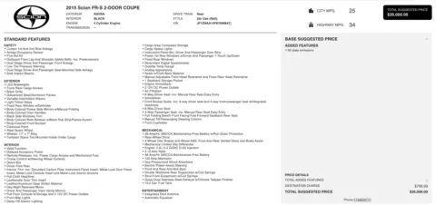 More photos of 2015 Scion FR-S at Auto Boutique Florida, FL