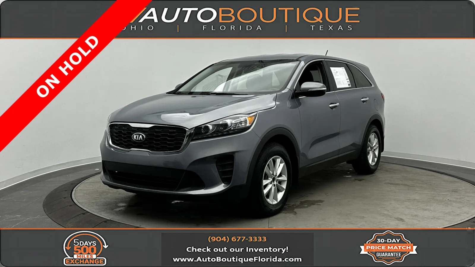 Silver 2019 Kia Sorento L for sale in Jacksonville, FL