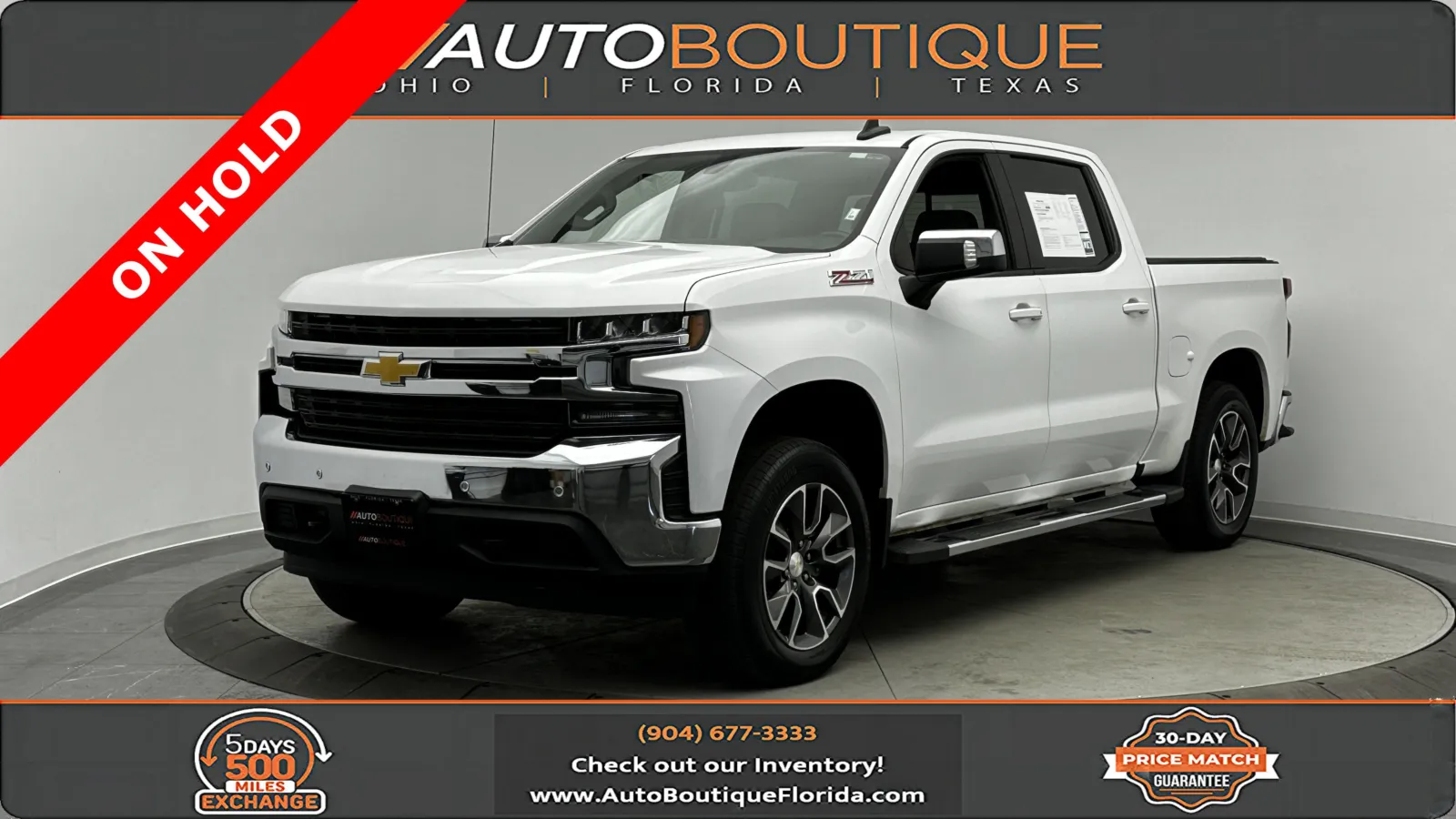 White 2020 Chevrolet Silverado 1500 LT for sale in Jacksonville, FL