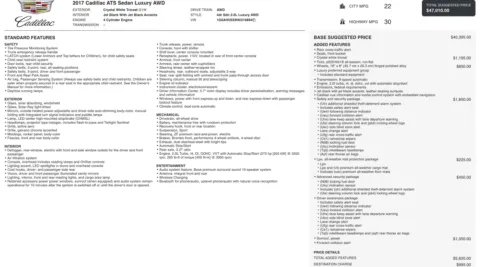 Photos of 2017 Cadillac ATS Sedan Luxury AWD for sale in Jacksonville, FL at Auto Boutique Florida