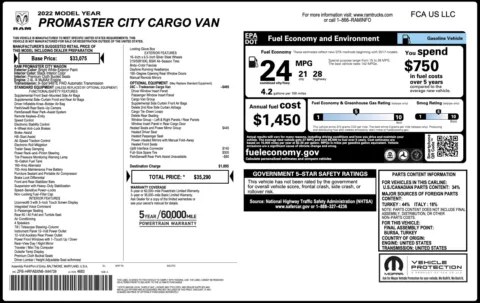 More photos of 2022 Ram ProMaster City Cargo Van Tradesman at Auto Boutique Florida, FL
