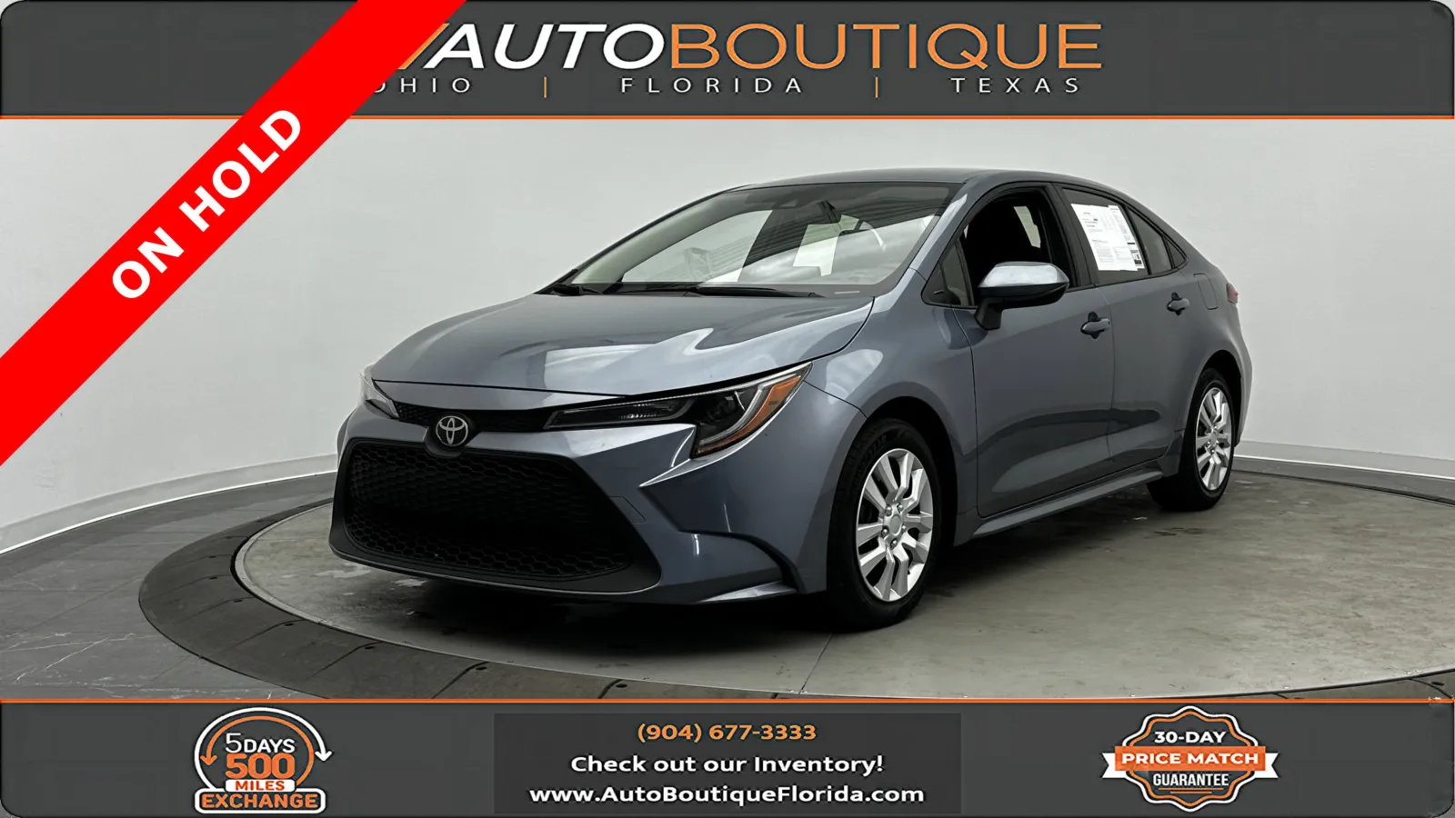 Gray 2022 Toyota Corolla LE for sale in Jacksonville, FL