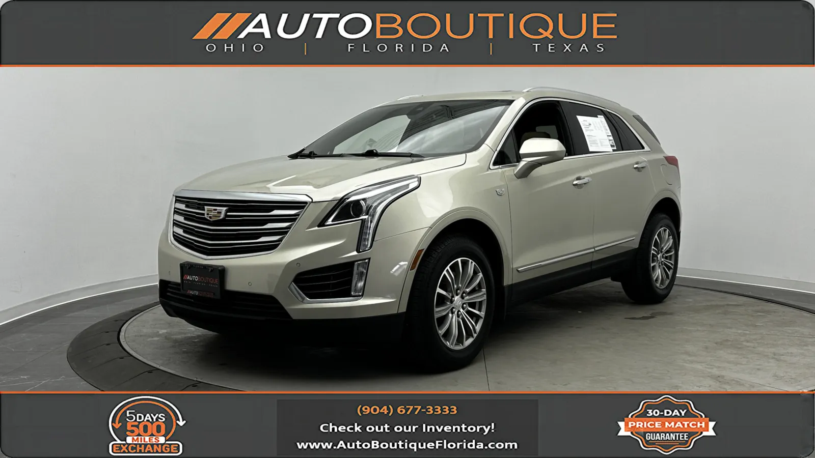 Silver 2017 Cadillac XT5 Luxury FWD for sale in Jacksonville, FL