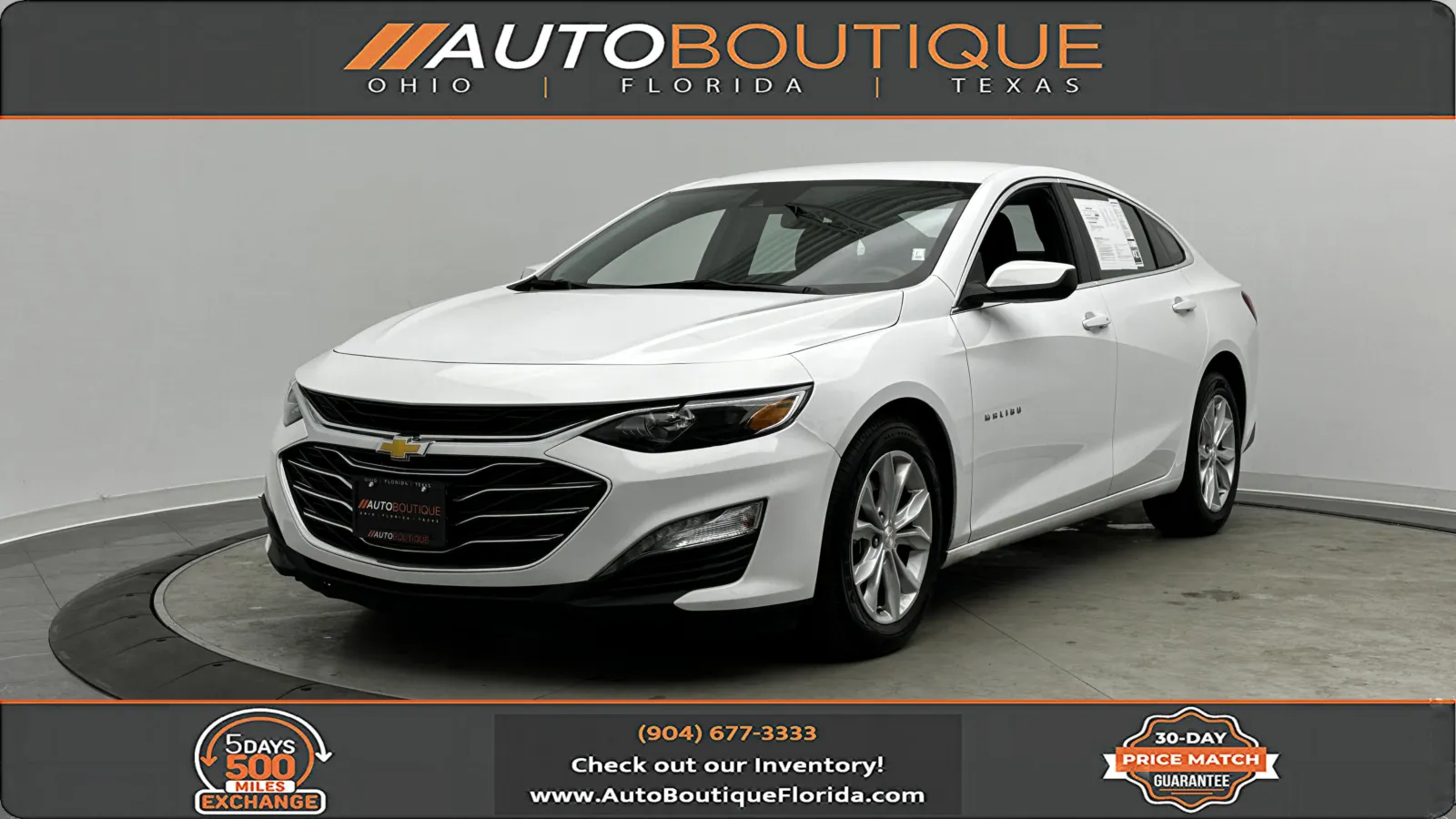 White 2025 Chevrolet Malibu LT for sale in Jacksonville, FL