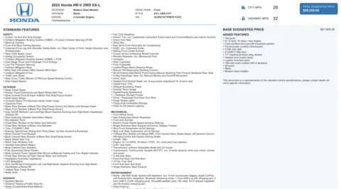 Photos of 2023 Honda HR-V EX-L for sale in Jacksonville, FL at Auto Boutique Florida