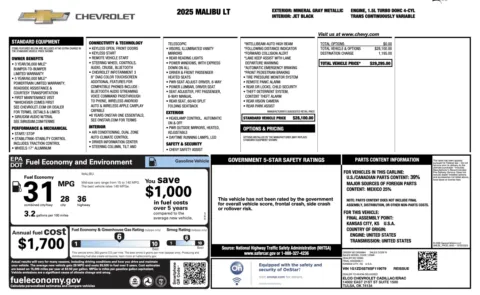 More photos of 2025 Chevrolet Malibu LT at Auto Boutique Florida, FL