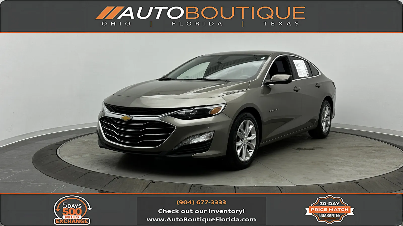 Gray 2020 Chevrolet Malibu LT for sale in Jacksonville, FL