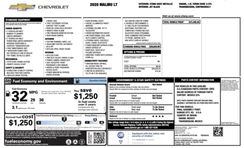 More photos of 2020 Chevrolet Malibu LT at Auto Boutique Florida, FL