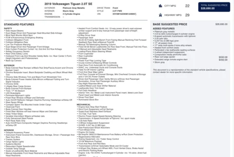 Photos of 2019 Volkswagen Tiguan SE for sale in Jacksonville, FL at Auto Boutique Florida