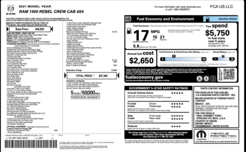 Photos of 2021 Ram 1500 Rebel for sale in Jacksonville, FL at Auto Boutique Florida