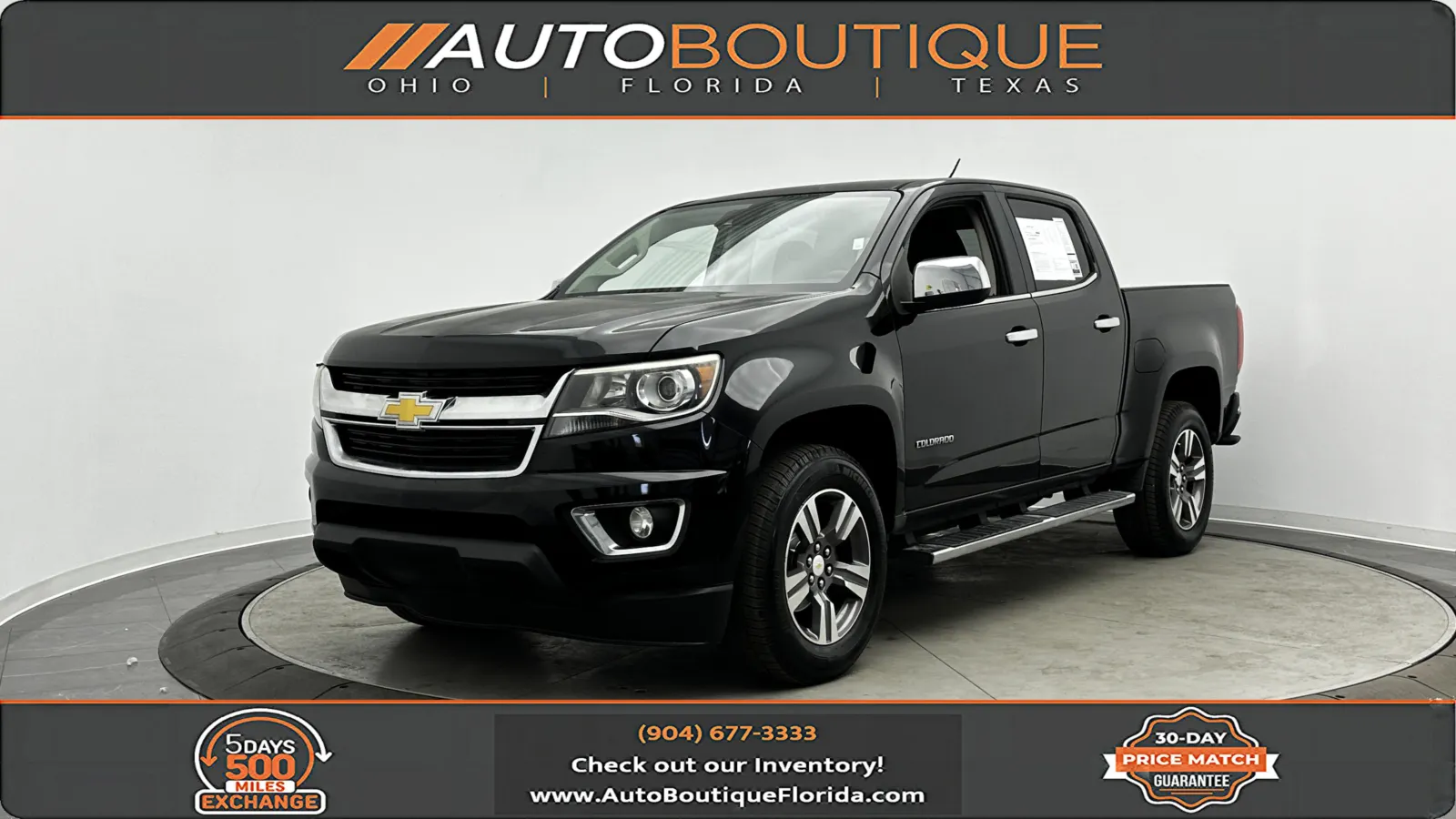 Black 2016 Chevrolet Colorado 2WD LT for sale in Jacksonville, FL