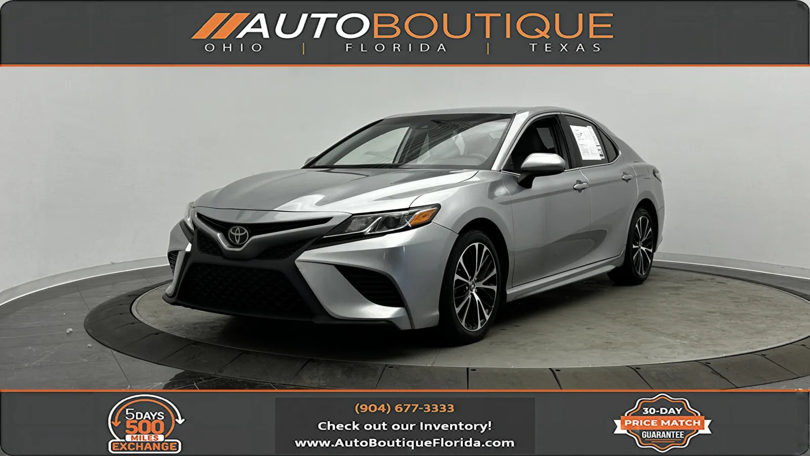 Black 2019 Toyota Camry SE for sale in Jacksonville, FL