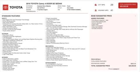 More photos of 2019 Toyota Camry SE at Auto Boutique Florida, FL