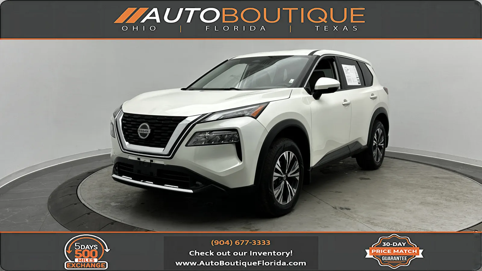 White 2021 Nissan Rogue SV for sale in Jacksonville, FL