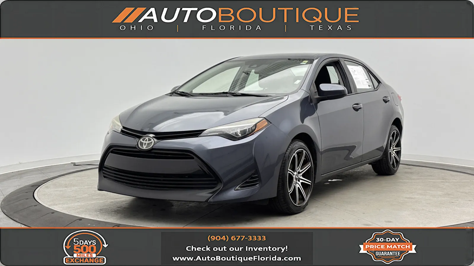 Gray 2019 Toyota Corolla LE for sale in Jacksonville, FL