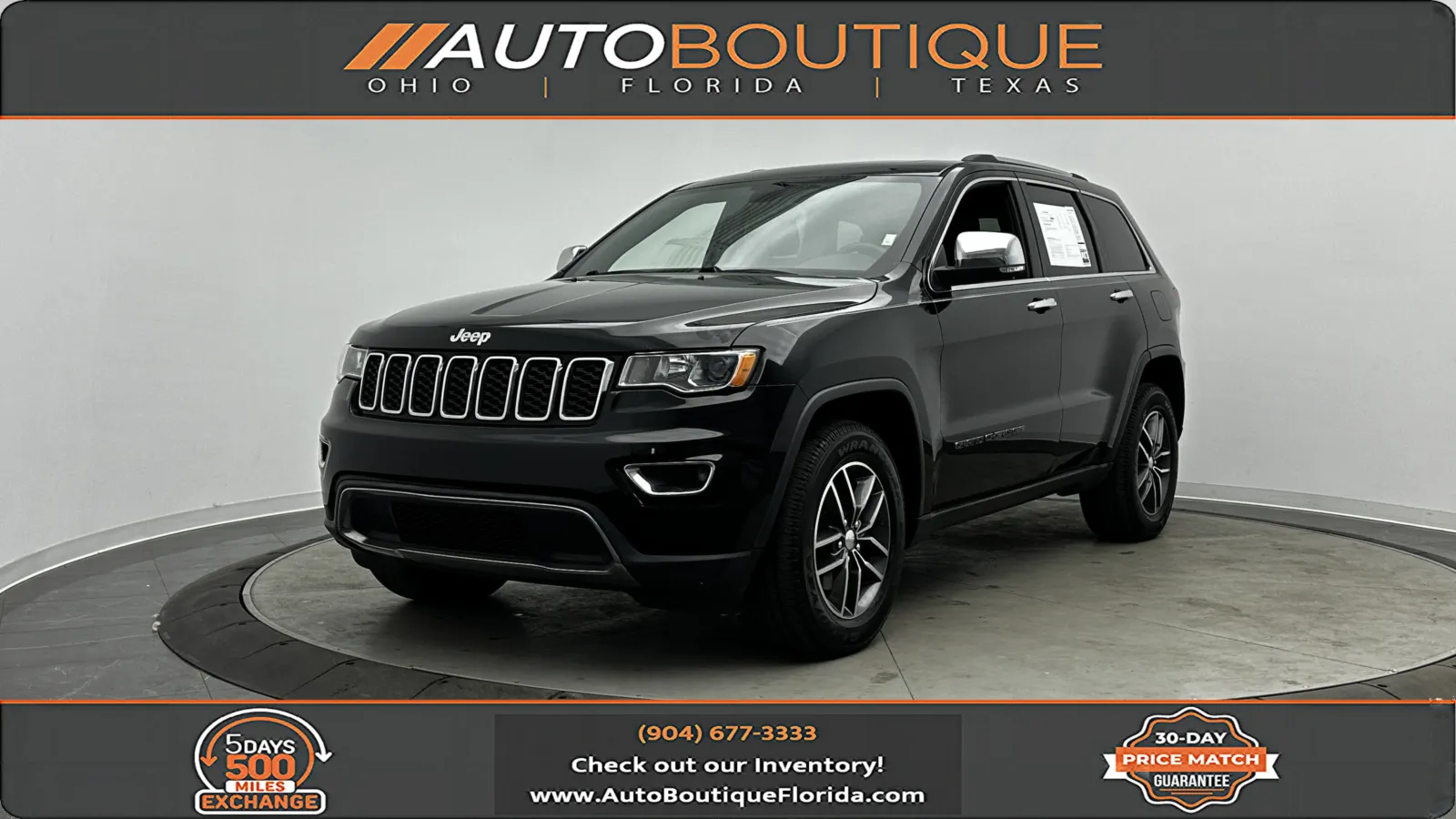 Black 2018 Jeep Grand Cherokee Limited for sale in Jacksonville, FL