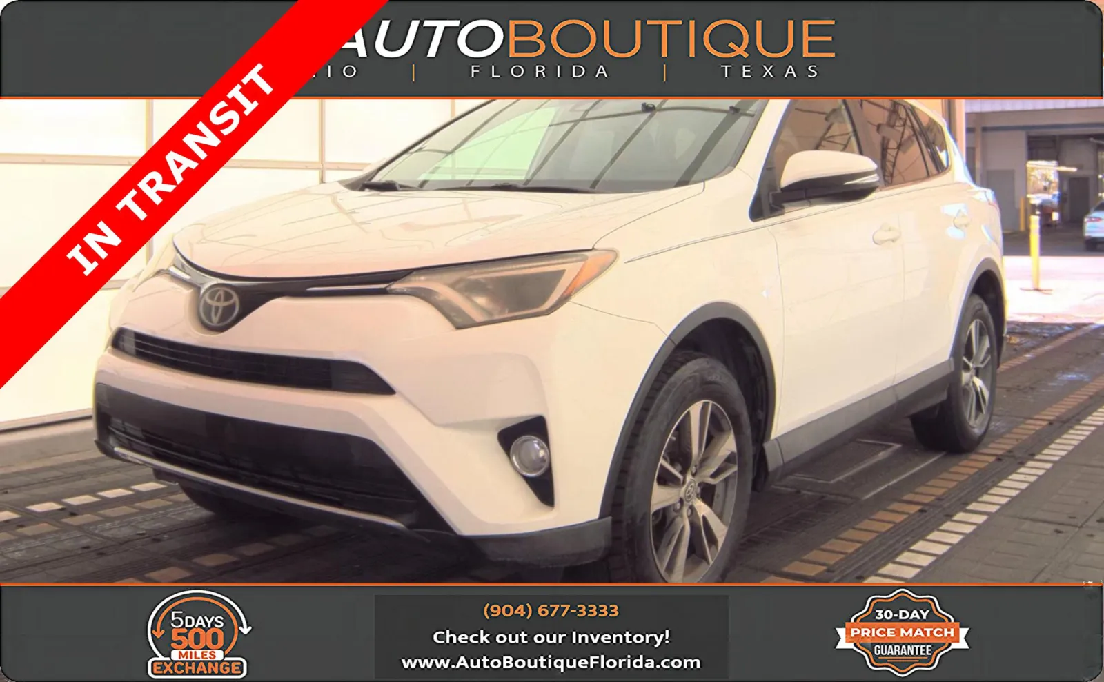 White 2017 Toyota RAV4 XLE for sale in Jacksonville, FL