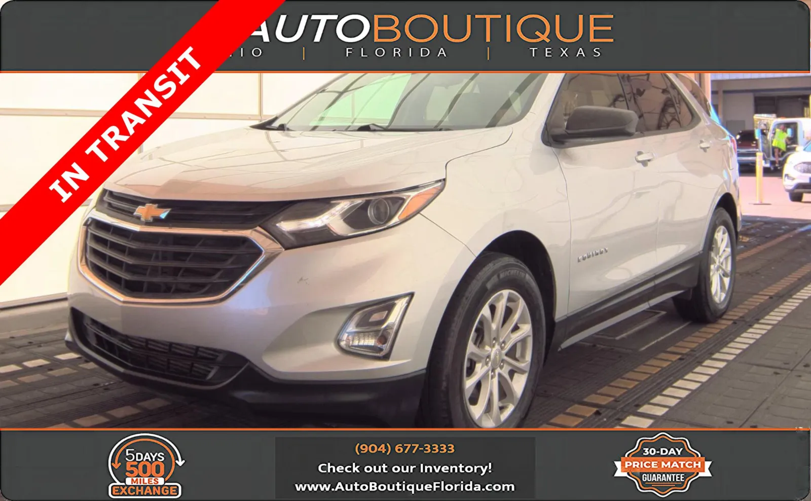 Silver 2019 Chevrolet Equinox LS for sale in Jacksonville, FL