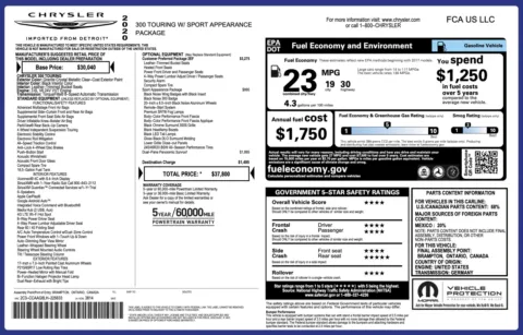 Photos of 2020 Chrysler 300 Touring L for sale in Jacksonville, FL at Auto Boutique Florida