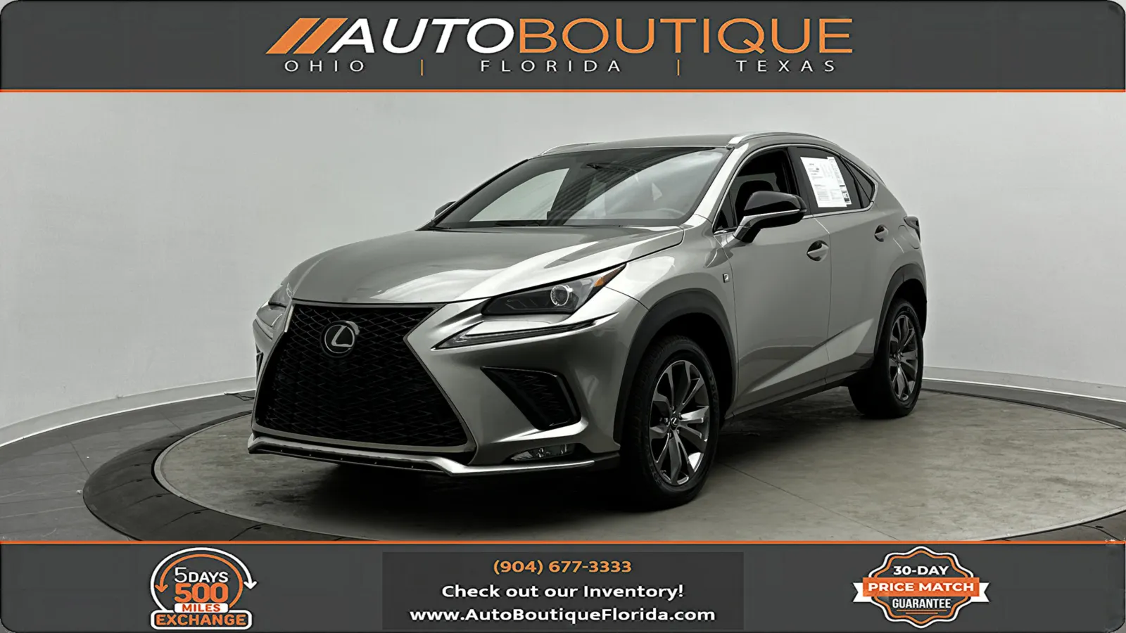 Silver 2020 Lexus NX 300 F SPORT for sale in Jacksonville, FL