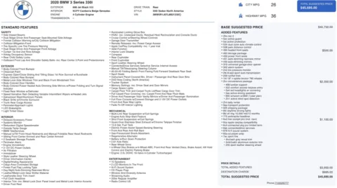 Photos of 2020 BMW 3 Series 330i for sale in Jacksonville, FL at Auto Boutique Florida