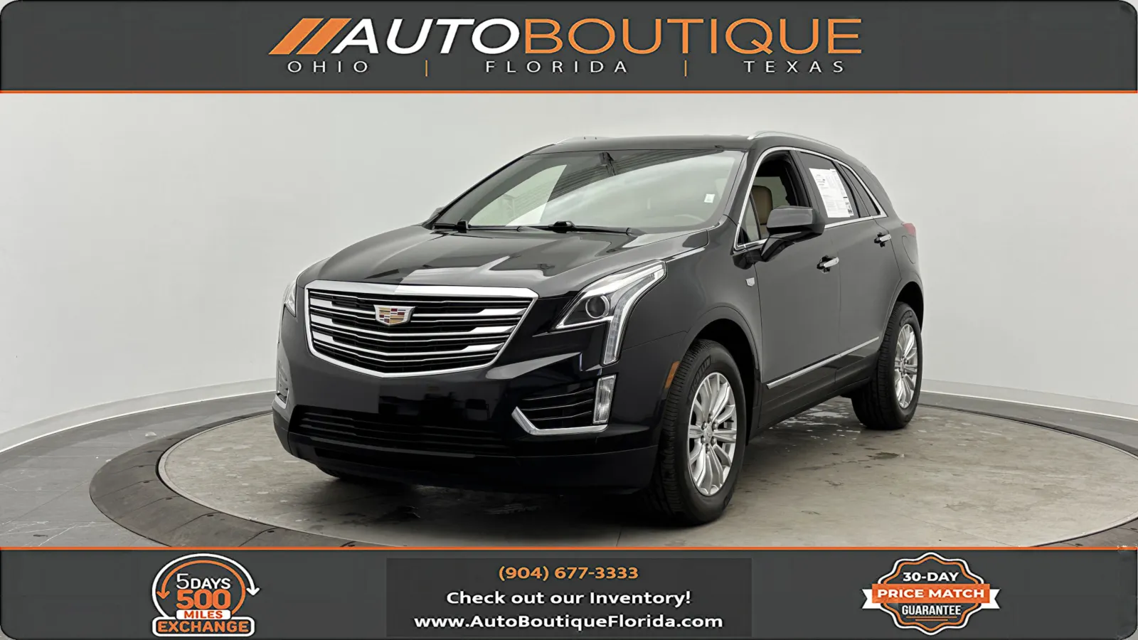 Black 2019 Cadillac XT5 FWD for sale in Jacksonville, FL