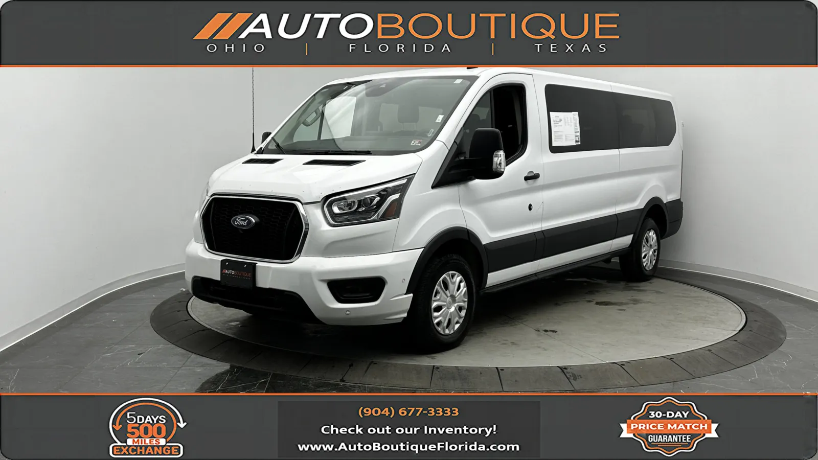 White 2023 Ford Transit Passenger Wagon XLT for sale in Jacksonville, FL