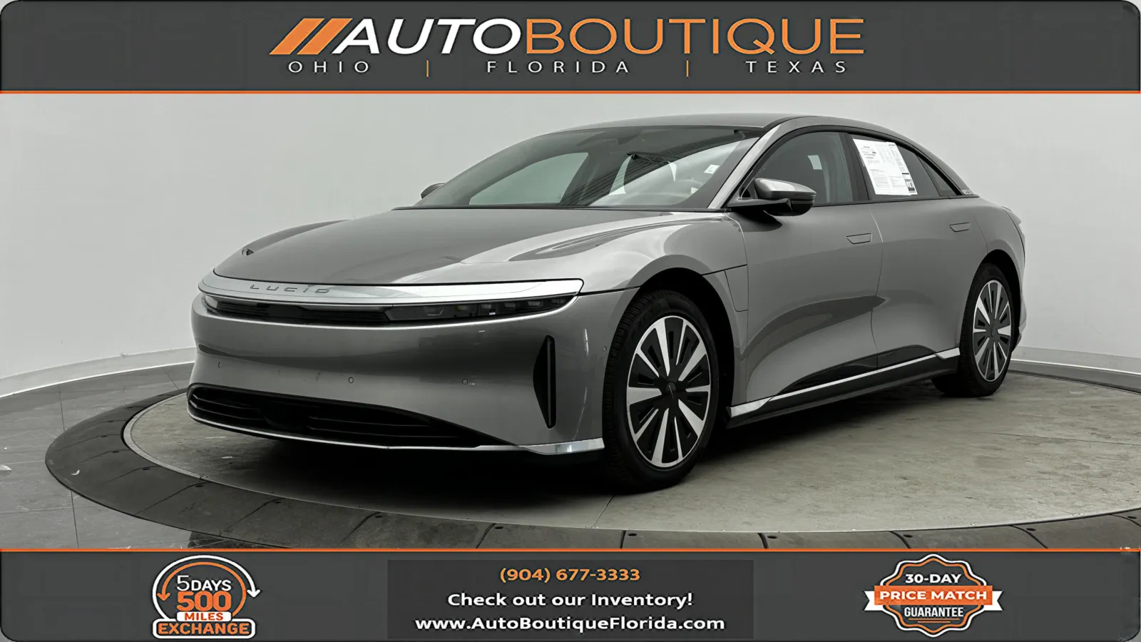Silver 2025 Lucid Air Pure for sale in Jacksonville, FL