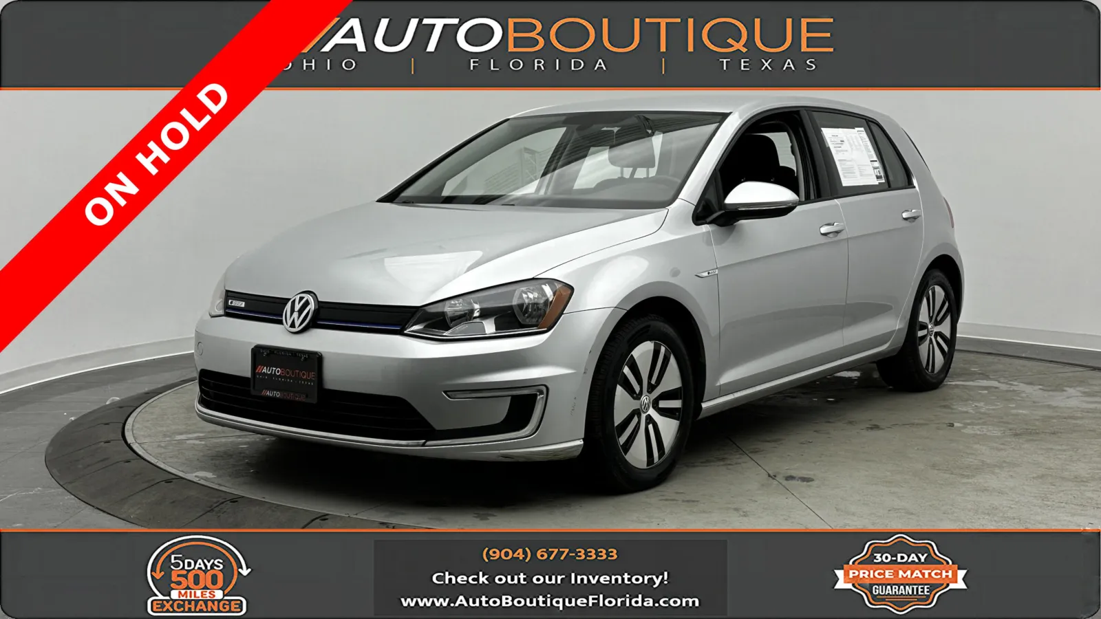Silver 2016 Volkswagen e-Golf SE for sale in Jacksonville, FL