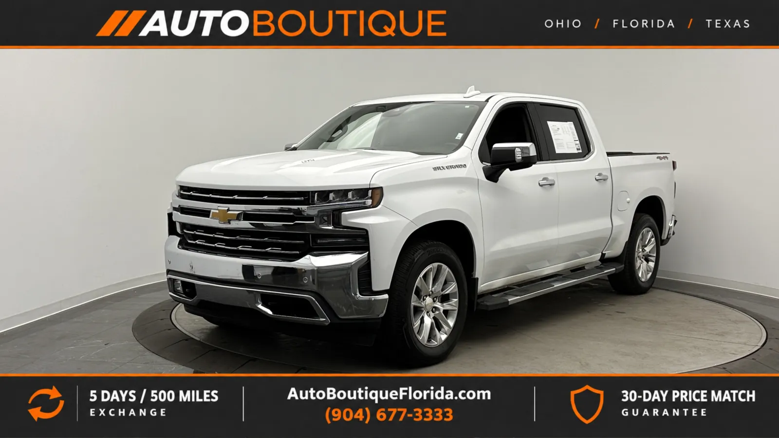 White 2022 Chevrolet Silverado 1500 LTD LTZ for sale in Jacksonville, FL