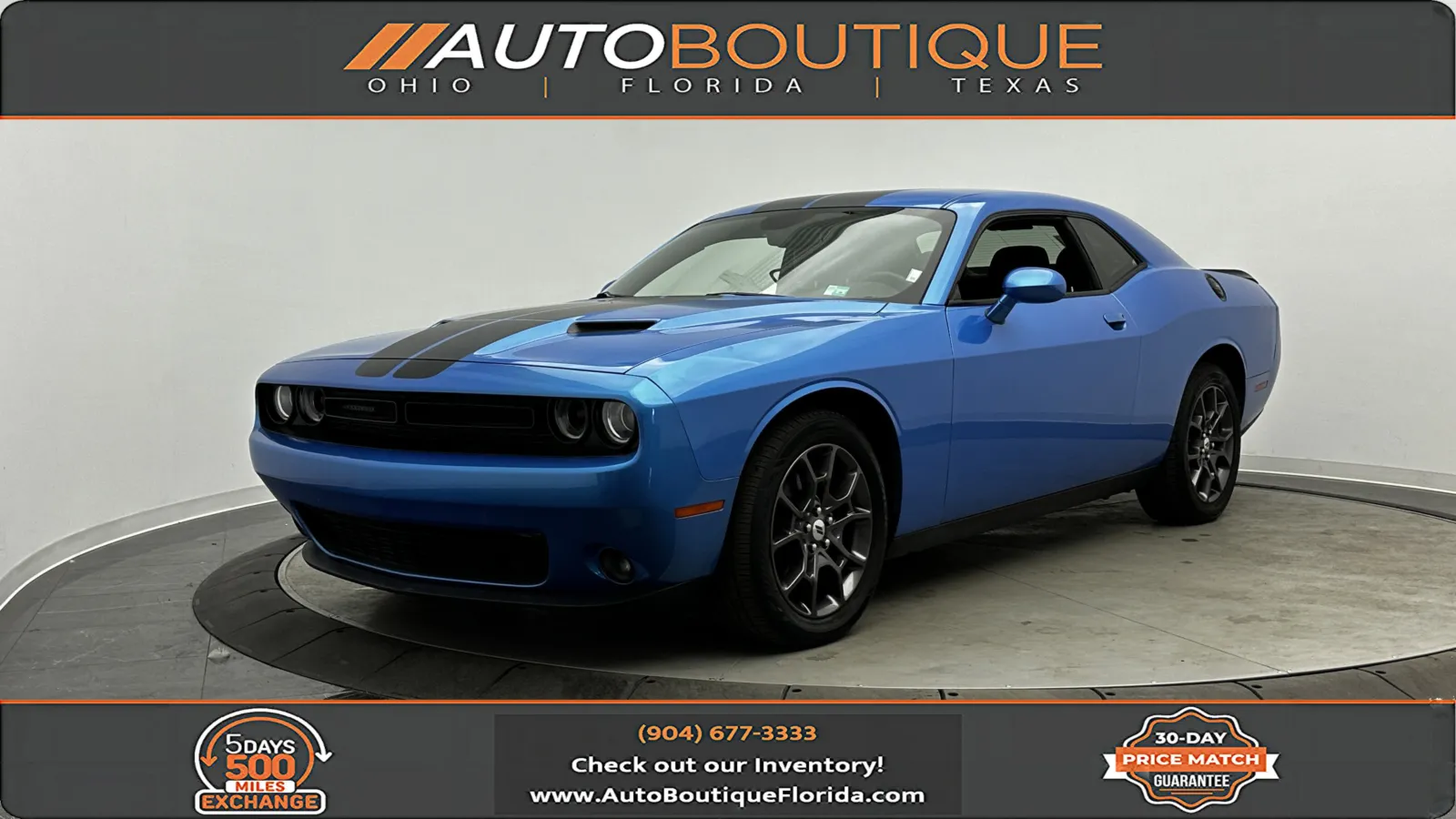 Blue 2018 Dodge Challenger GT for sale in Jacksonville, FL
