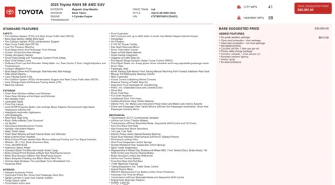 Photos of 2023 Toyota RAV4 Hybrid SE for sale in Jacksonville, FL at Auto Boutique Florida